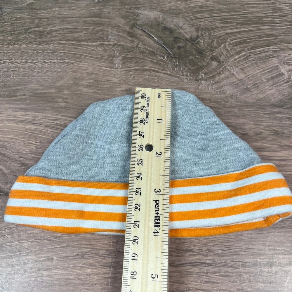 Disney Carter's Gerber Beanie Lot Kids NB 0-6M Blue Gray Striped Baby Hat 3pk